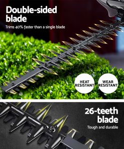 Giantz 26CC Petrol Hedge Trimmer Commercial Clipper Saw Blade Cordless Pruner