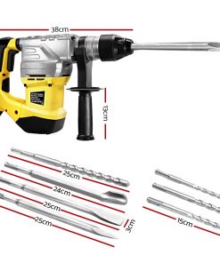 GIANTZ 2000W Jack Hammer Electric Demolition Rotary Jackhammer Concrete Drill