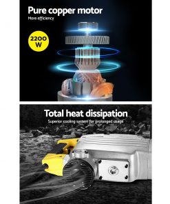 GIANTZ 2200W Jack Hammer Commercial Jackhammer Grade Demolition Concrete