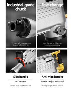 GIANTZ 2200W Jack Hammer Commercial Jackhammer Grade Demolition Concrete