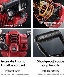 GIANTZ 52CC Petrol Jack Hammer Demolition Breaker Concrete Jackhammer