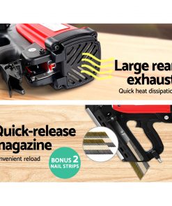 Giantz Cordless Portable Framing Nailer Gas Nail Gun