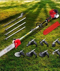 Giantz 4-STROKE Pole Chainsaw Hedge Trimmer Brush Cutter Whipper Multi Tool Saw