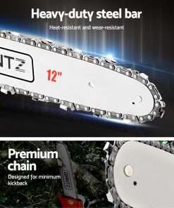 Giantz Pole Chainsaw 4 Stroke Petrol Hedge Trimmer Pruner Chain Saw Long