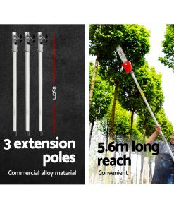 Giantz 4 Stroke Pole Chainsaw Petrol Chain Saw Brush Cutter Brushcutter Tree