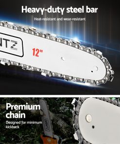 Giantz 4 Stroke Pole Chainsaw Petrol Chain Saw Brush Cutter Brushcutter Tree