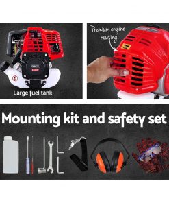 Giantz 65CC Pole Chainsaw Petrol Chain Saw Brush Cutter Brushcutter Tree