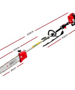 Giantz Pole Chainsaw 62CC Petrol Chain Saw Brush Cutter Brushcutter Tree