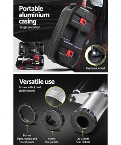 GIANTZ 4 Stroke Petrol Post Driver Power Pile Hole Drive Picket Rammer Fence