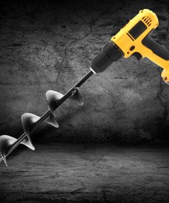 GIANTZ Power Garden Auger Small Earth Planter 75 X 300MM Black