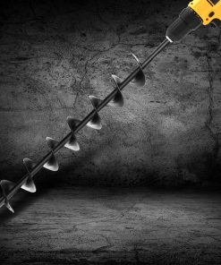 GIANTZ Power Garden Auger Small Earth Planter 75 X 600MM Black