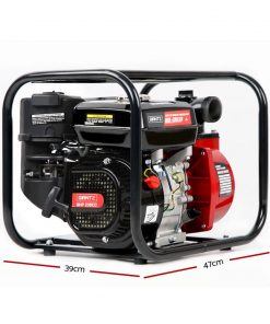 Giantz 2inch High Flow Water Pump - Black & Red