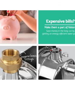 Giantz 1500W High Pressure Garden Water Pump with Auto Controller