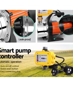 Giantz 1500W High Pressure Garden Water Pump with Auto Controller