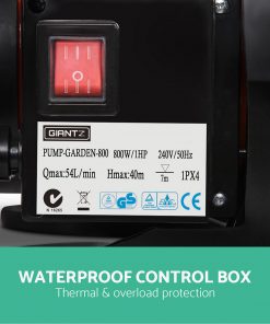 Giantz 800W Stainless Steel Garden Water Pump