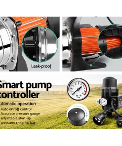 Giantz 800W High Pressure Garden Water Pump with Auto Controller