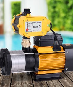 Giantz Multi Stage Water Pump Pressure Rain Tank Garden Farm House Irrigation 2000W Yellow Controller