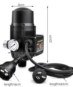 Giantz Adjustable Automatic Electronic Water Pump Controller - Black