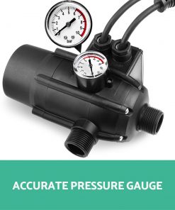 Giantz Adjustable Automatic Electronic Water Pump Controller - Black