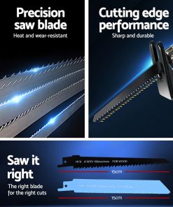 GIANTZ Cordless Reciprocating Saw Electric Corded 20V Lithium Sabre Saw Tool