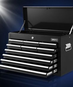 Giantz 10-Drawer Tool Box Chest Cabinet Garage Storage Toolbox Black