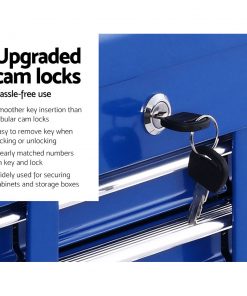 Giantz 10-Drawer Tool Box Chest Cabinet Garage Storage Toolbox Blue