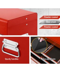 Giantz 10-Drawer Tool Box Chest Cabinet Garage Storage Toolbox Red