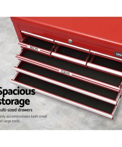 Giantz 10-Drawer Tool Box Chest Cabinet Garage Storage Toolbox Red