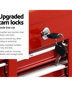 Giantz 10-Drawer Tool Box Chest Cabinet Garage Storage Toolbox Red