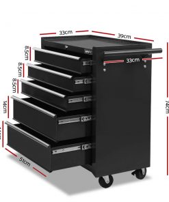 Giantz 14 Drawers Toolbox Chest Cabinet Mechanic Trolley Garage Tool Storage Box