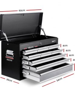 Giantz 14 Drawers Toolbox Chest Cabinet Mechanic Trolley Garage Tool Storage Box