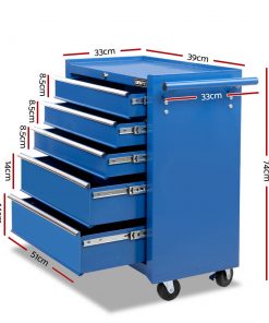 Giantz 14 Drawers Toolbox Chest Cabinet Mechanic Trolley Garage Tool Storage Box