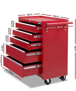 Giantz 14 Drawers Toolbox Chest Cabinet Mechanic Trolley Garage Tool Storage Box