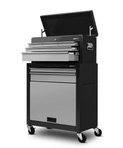 Giantz 7 Drawer Tool Box Cabinet Chest Storage Garage Toolbox Organiser Set  Black and Grey