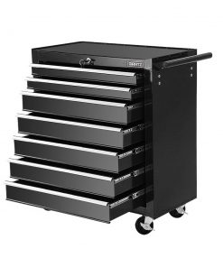 Giantz Tool Chest and Trolley Box Cabinet 7 Drawers Cart Garage Storage Black