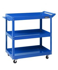 Giantz Tool Cart 3 Tier Parts Steel Trolley Mechanic Storage Organizer Blue