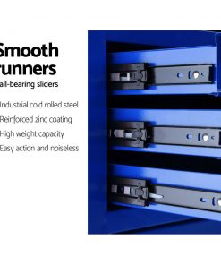 Giantz 9 Drawer Mechanic Tool Box Storage Chest - Blue