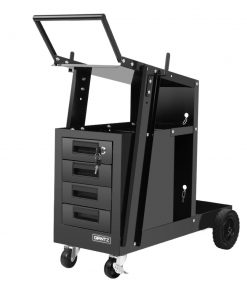 Giantz 4 Drawer Welding Trolley - Black