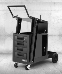 Giantz 4 Drawer Welding Trolley - Black