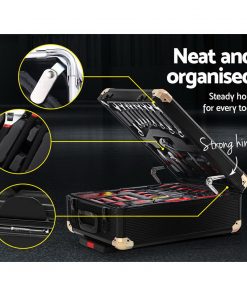 816pcs Tool Kit Trolley Case Mechanics Box Toolbox Portable DIY Set BK