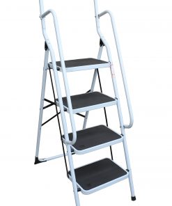 Foldable Non Slip 4 Step Steel Ladder