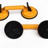 2x 100kg Aluminum Alloy Double Locking Suction Cup Glazer Glass Sucker Lifter
