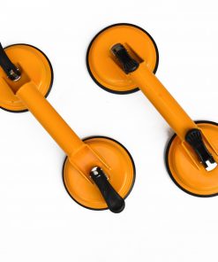 2x 100kg Aluminum Alloy Double Locking Suction Cup Glazer Glass Sucker Lifter