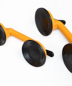 2x 100kg Aluminum Alloy Double Locking Suction Cup Glazer Glass Sucker Lifter