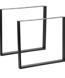 Square Shaped Table Bench Desk Legs Retro Industrial Design Fully Welded