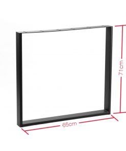 Square Shaped Table Bench Desk Legs Retro Industrial Design Fully Welded