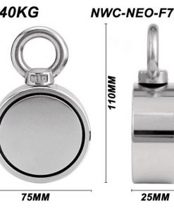 340Kg Salvage Strong Recovery Magnet Neodymium Hook Treasure Hunting Fishing