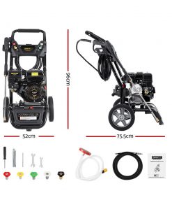 Giantz Petrol High Pressure Washer Gun Water Cleaner Gurney Pump 8HP 4800PSI