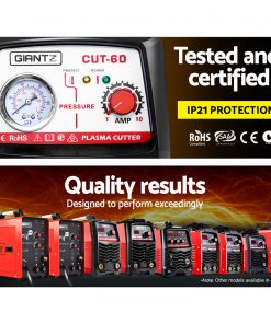 Giantz Plasma Cutter Inverter Welder Portable Gas Air DC HF Welding Machine 60A