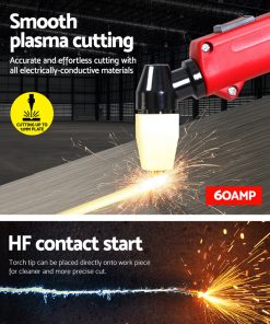 Giantz Plasma Cutter Inverter Welder Portable Gas Air DC HF Welding Machine 60A